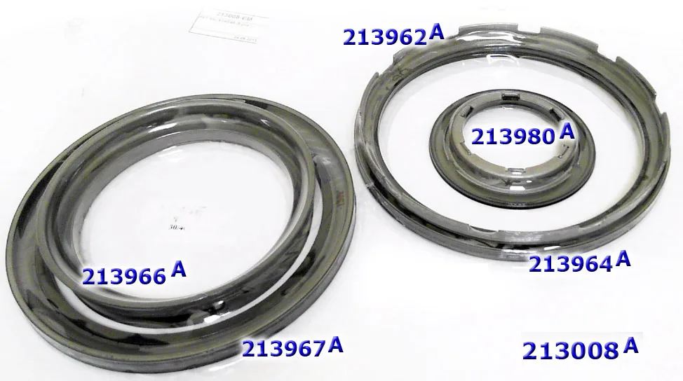 Комплект из 5-ти обрезиненных поршней 6T40/ 6T45